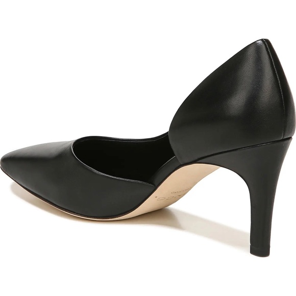 VINCE Tiana Pointed Toe Leather Pumps in Black Size 39 - Picture 5 of 6